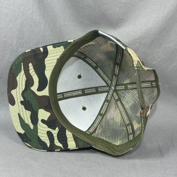 Max Headgear Woodland Camouflage Snapback Hat Camo Trucker Hunting Outdoor Mens - Picture 9 of 12